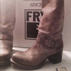 Unique Frye Moto Boots